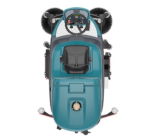 T1581 Ride-On Floor Scrubber Top View